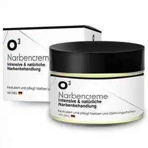 Narbenpflege O³ Narbencreme gegen Narben u. Dehnungsstreifen