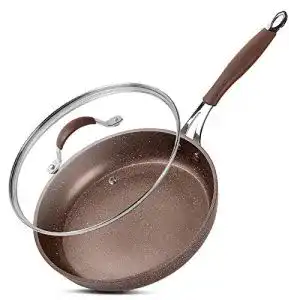 Pfanne mit Deckel ilimiti 24CM Brat, Ultra Antihaft-Bratpfanne