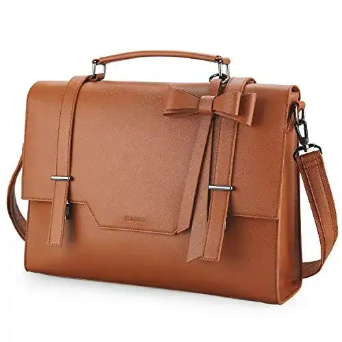 Aktentasche ECOSUSI Damen Leder 15,6″ Laptoptasche
