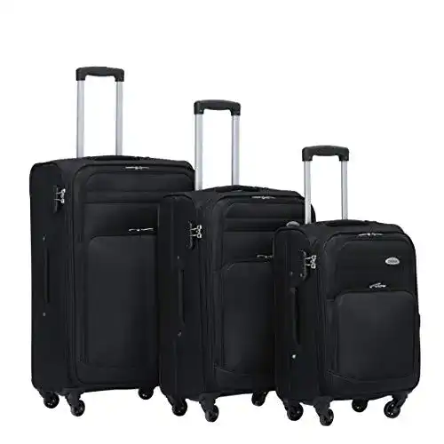 Kofferset Weichschale BEIBYE Kofferset Trolley Gepäckset Stoff