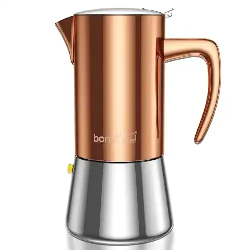 Espressokocher-Induktion bonVIVO Moka Pot, Intenca, for 6 Cups