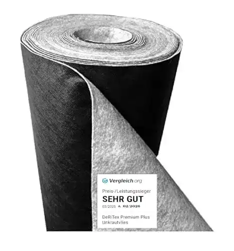 Die beste Drainagevlies DeRiTex 180 g/m² Unkrautvlies „Premium Plus“ 2026 Test Bestseller Drainagevlies DeRiTex 180 g/m² Unkrautvlies „Premium Plus“
