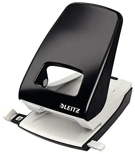 Locher Leitz Starker Büro aus Metall, Für 40 Blatt, Anschlagschiene