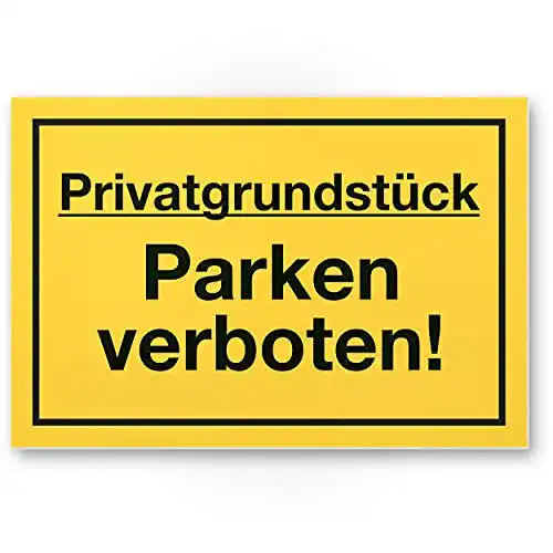 Parkverbotsschild Komma Security Privatgrundstück