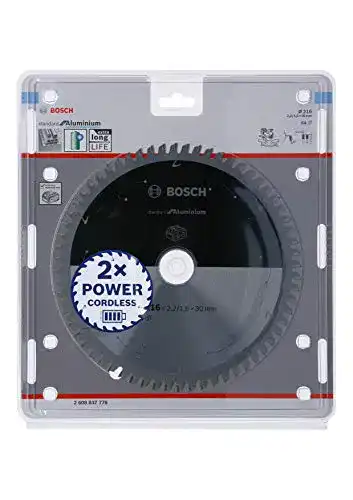 Die beste Kreissägeblatt für Aluminium Bosch Accessories, 64 Zähne 2026 Test Bestseller Kreissägeblatt für Aluminium Bosch Accessories, 64 Zähne