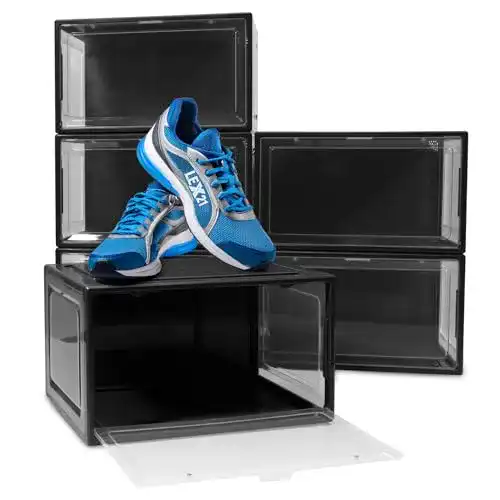 Schuhbox BITUXX LEX21 Stapelbar Aufbewahrungsbox Kunststoff
