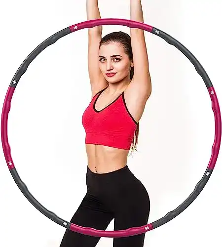 Hula-Hoop-Reifen 1,5 kg EOSVAP Hula Hoop Reifen Erwachsene, Hula Hoop Reifen für Fitness zur Gewichtsreduktion