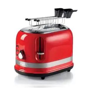 Toaster mit Sandwichzange Ariete 149 Roter Toaster 2 Scheiben