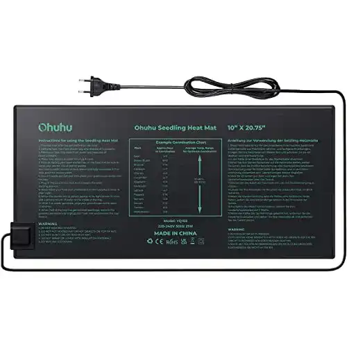 Heizmatte Pflanzen Ohuhu Heizmatte für Sämling Germination