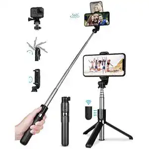Selfie-Stick TVACHE Bluetooth Selfie Stick Stativ, 4 in 1 Erweiterbar