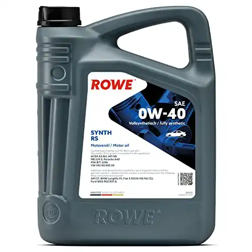 Die beste Motoröl 0w40 ROWE - 5 Liter HIGHTEC SYNTH RS SAE 0W-40 2026 Test Bestseller Motoröl 0w40 ROWE – 5 Liter HIGHTEC SYNTH RS SAE 0W-40