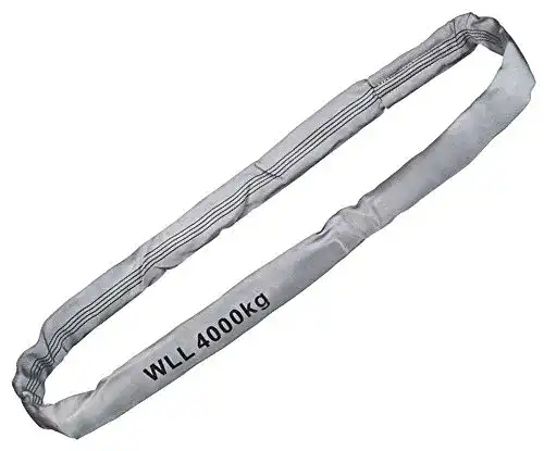 Rundschlinge Feldtmann , WLL 4000 kg, grau, Länge 4 m