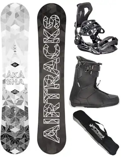 Snowboard Airtracks Set – Wide Board Akasha Wide 157 SB Bag