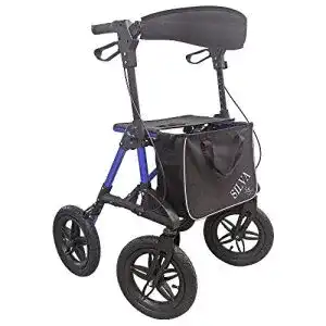 Rollator mit Luftbereifung FabaCare Outdoor Rollator Silva
