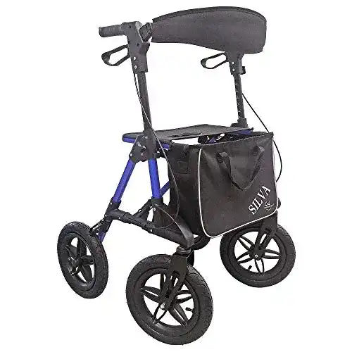 Rollator mit Luftbereifung FabaCare Outdoor Rollator Silva