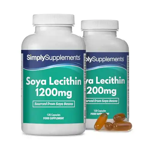 Lecithin-Kapseln Simply Supplements Lecithin 1200mg, 240 Kaps.