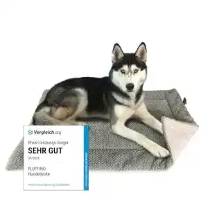 Hundedecke FLUFFINO ® – Flauschig, Weich u. Waschbar