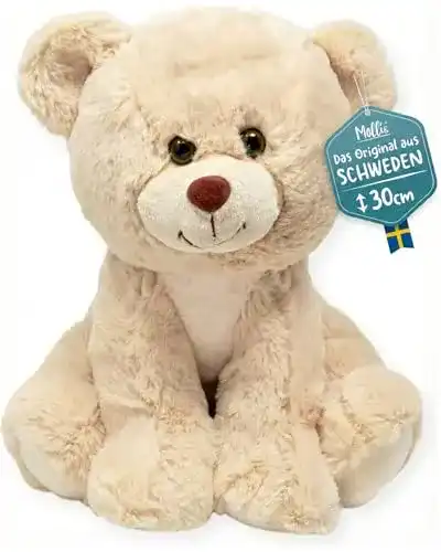 Teddy Molli Toys Mollis bär Elliot Kuscheltier 30 cm weiß