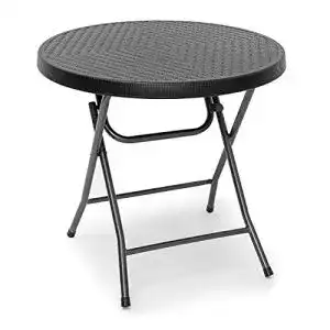 Gartentisch (rund) Relaxdays Gartentisch klappbar BASTIAN, rund