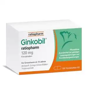 Gedächtnis-Tabletten Ratiopharm Ginkobil®, 120 Stück