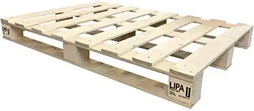 Futonbett 120 x 200 LIPA Palettenbett Bett Holz Massivholzbett