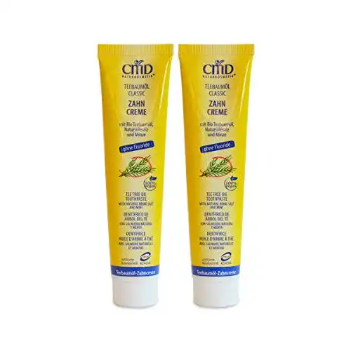 Milde Zahnpasta CMD Teebaumöl (2 X 75 Ml), Milde Bio Zahnpasta