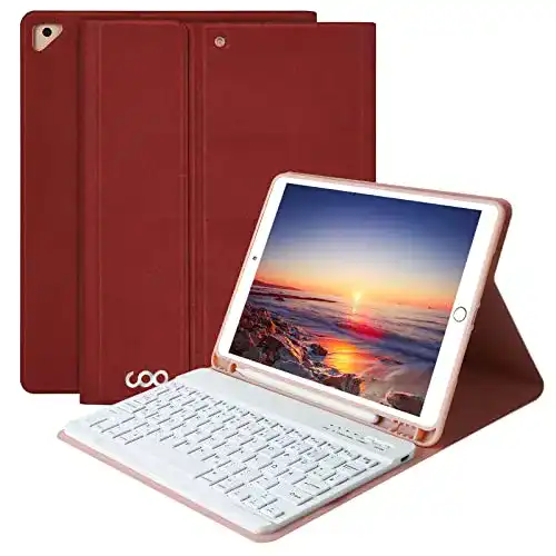 iPad-8-Generation-Tastatur AMZCASE Tastatur Hülle 10.2