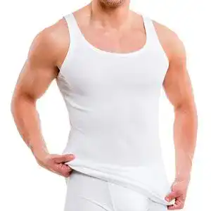 Unterhemd Herren HERMKO 3000 5er Pack Herren Tank Top Classic