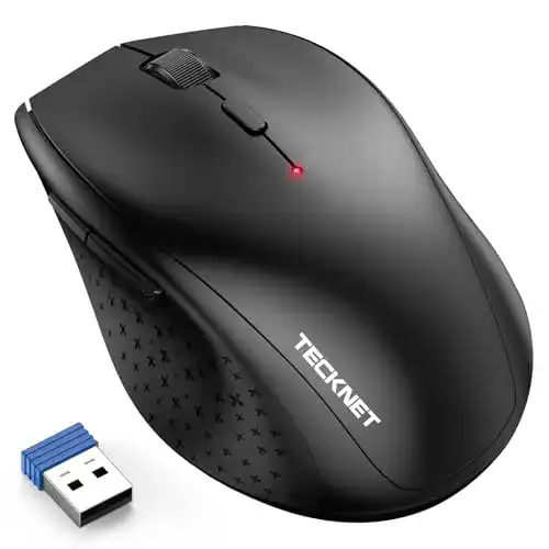 Funkmaus TECKNET Kabellose Maus, Classic 2.4G USB Wireless