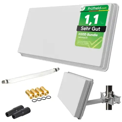 Selfsat-Flachantenne netshop 25 Set: SELFSAT H30D1+