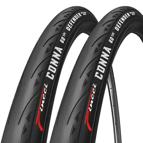 Rennrad-Reifen Fincci Pair 700 x 23c 23-622 Reifen mit 2,5 mm