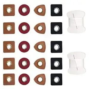 Ösen-Patches WACH AUF Ösen Kunstleder 40 PCS Leder Ösen