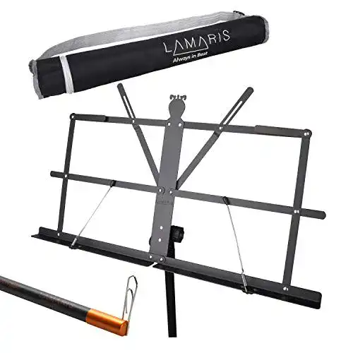 Notenständer LAMARIS : höhenverstellbar von 80-180 cm