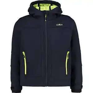 Outdoor-Jacken CMP Jungen Softshell Kapuzen Jacke, Black Blue