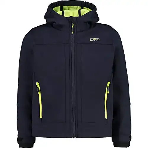 Outdoor-Jacken CMP Jungen Softshell Kapuzen Jacke, Black Blue