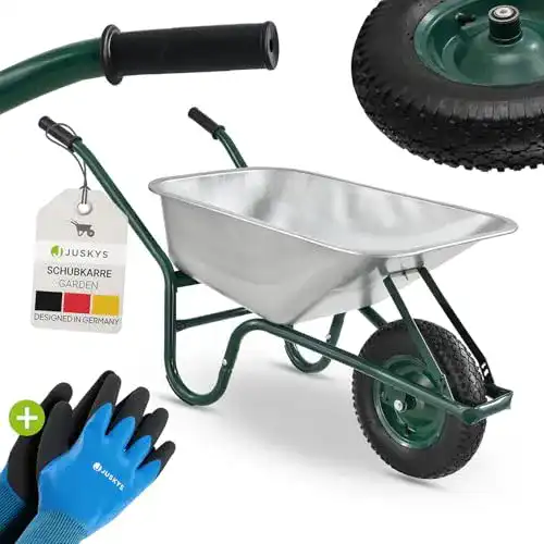 Profi-Schubkarre Juskys Schubkarre Garden, 100 Liter Volumen