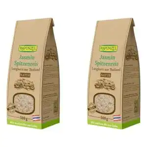 Langkornreis Rapunzel Jasmin Spitzenreis Langkorn, (2 x 500 g)