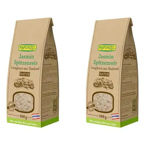 Die beste Langkornreis Rapunzel Jasmin Spitzenreis Langkorn, (2 x 500 g) 2026 Test Bestseller Langkornreis Rapunzel Jasmin Spitzenreis Langkorn, (2 x 500 g)