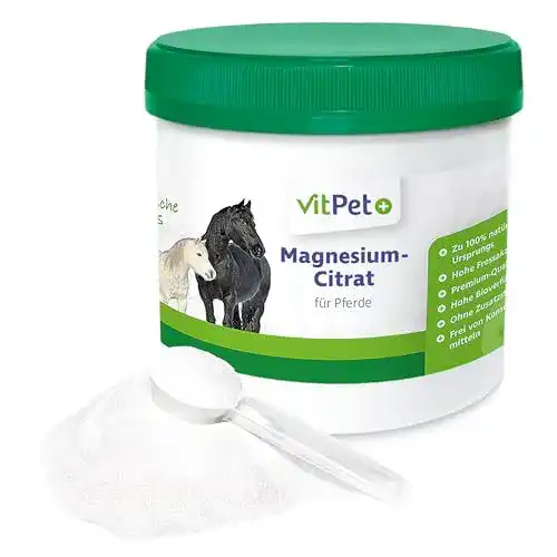 Magnesium Pferd VitPet+ Magnesiumcitrat für Pferde 500 g