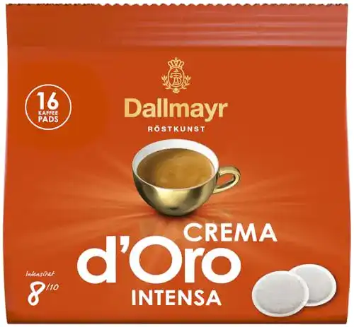 Kaffeepads Dallmayr Kaffee Crema d’oro Intensa, 5 x 16 Pads