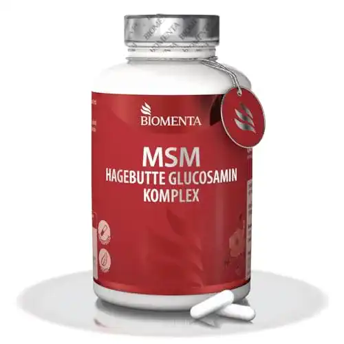 MSM-Pulver BIOMENTA MSM + Hagebuttenextrakt + Glucosamin