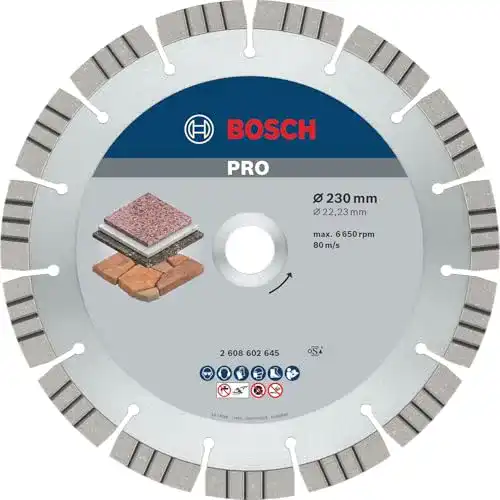 Diamanttrennscheibe 230 mm Bosch Professional Best for Stone