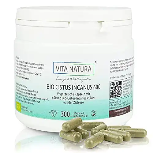 Die beste Cistus-Kapseln VITA NATURA Energie & Wohlbefinden VITA NATURA Bio 2026 Test Bestseller Cistus-Kapseln VITA NATURA Energie & Wohlbefinden VITA NATURA Bio