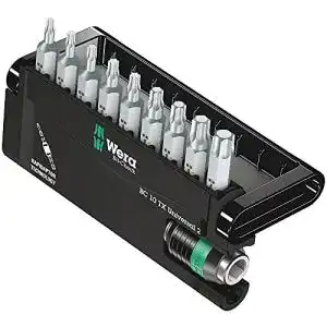 Torx-Bits Wera Bit-Sortiment, Bit-Check 10 TX Universal 2, 10-teilig