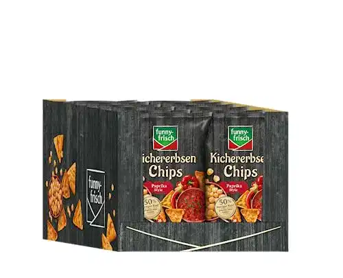 Kichererbsen-Chips Funny-Frisch, Paprika Style, 12 x 80 g