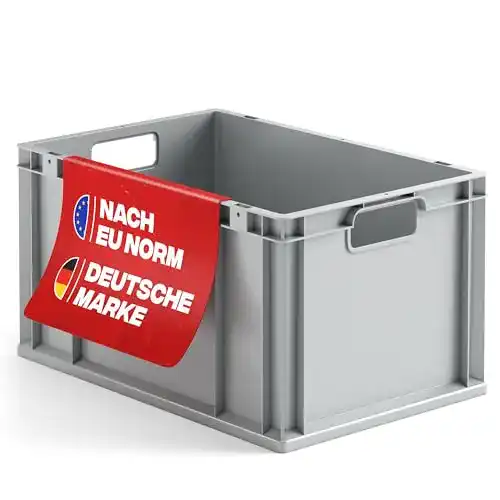 Plastikkisten aidB Eurobox NextGen Economy, Griffe offen, grau
