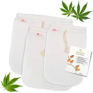Nussmilchbeutel Amazy 3er Set aus Hanf inkl. Beileger