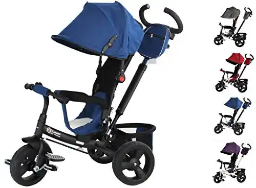Dreirad Clamaro ‘Buttler GT’ 4in1 Kinder ab 1 Jahr mit lenkbarer