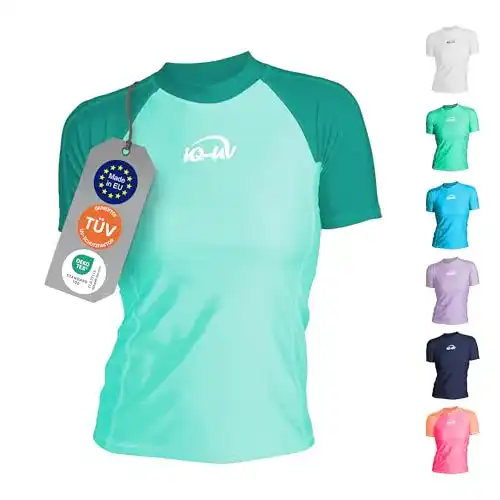 UV-Shirt iQ-UV Damen 300 Slim Fit UV T-Shirt, Caribbean, S (38)