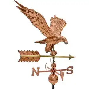 Wetterfahne Maxstore Riesiger 3D Relief Wetteradler aus Kupfer